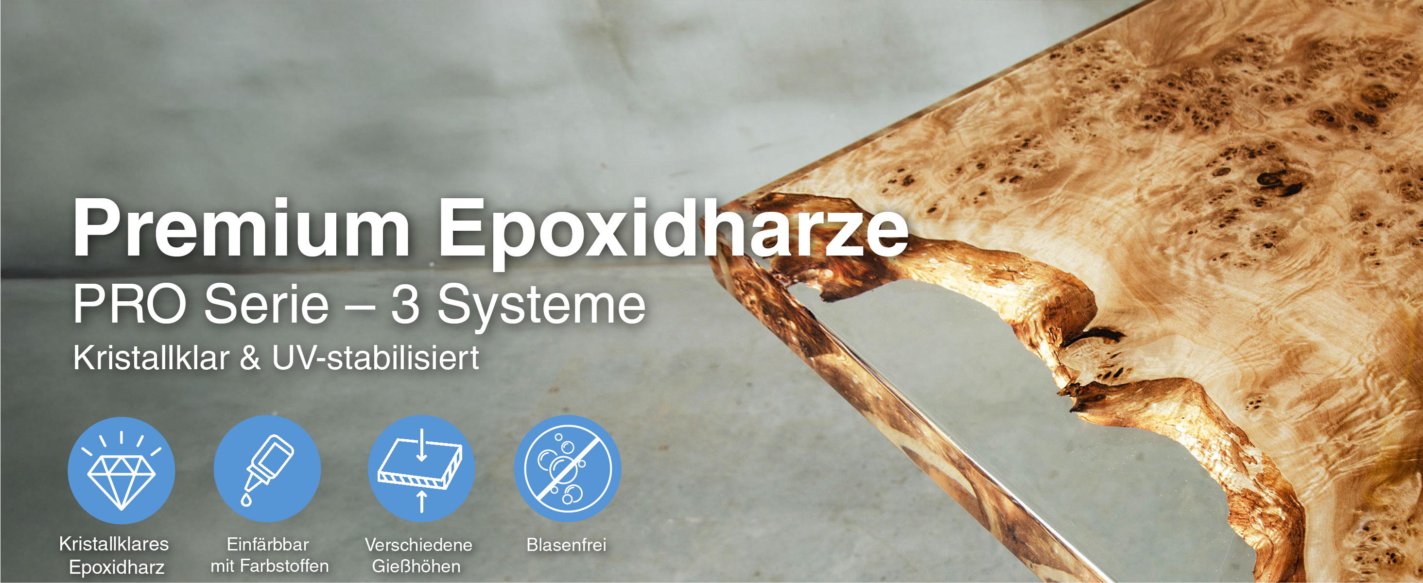 EPODEX Epoxidharz Set PRO Serie, Harz Gießen Set, Beschichtungen, Kunst, Vergüsse, River-Tische, Lampen, Schmuck, kristallklares Epoxy Resin für Gießhöhen bis 2cm, 5cm oder 10cm